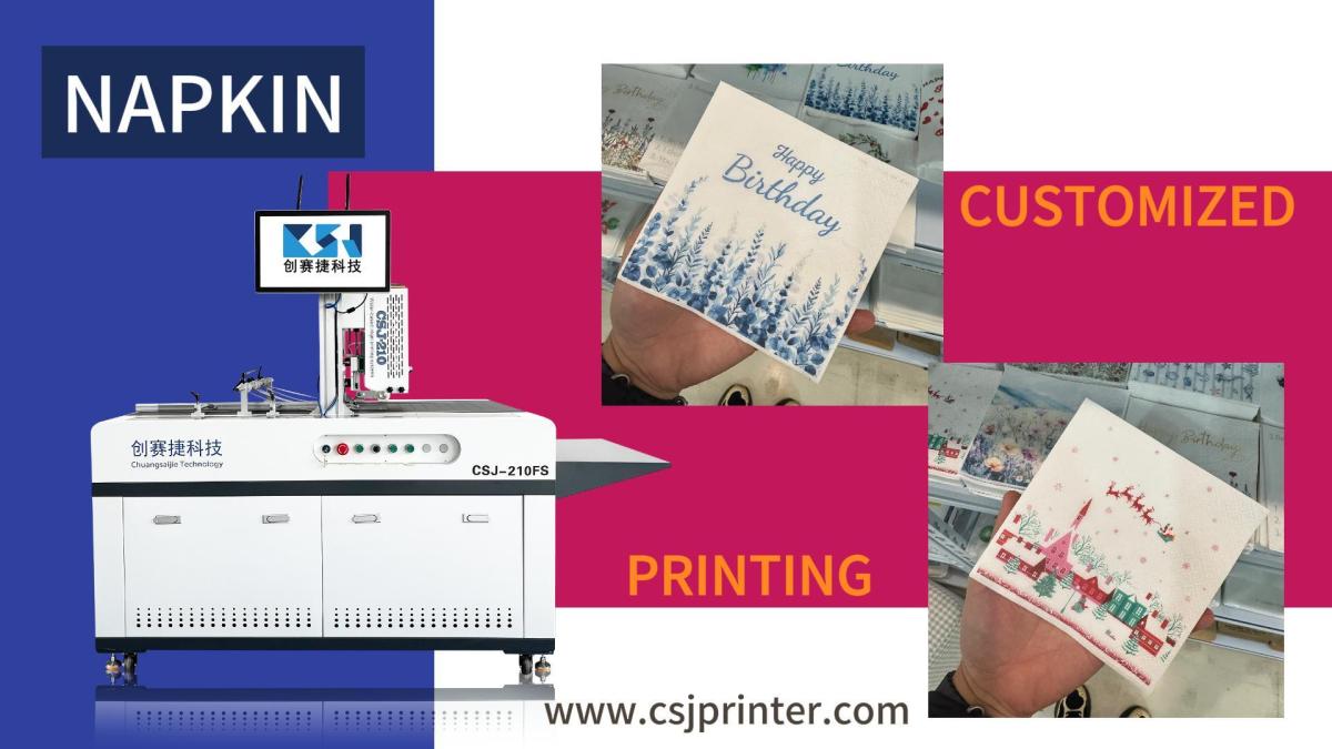 Digital napkin printing machine